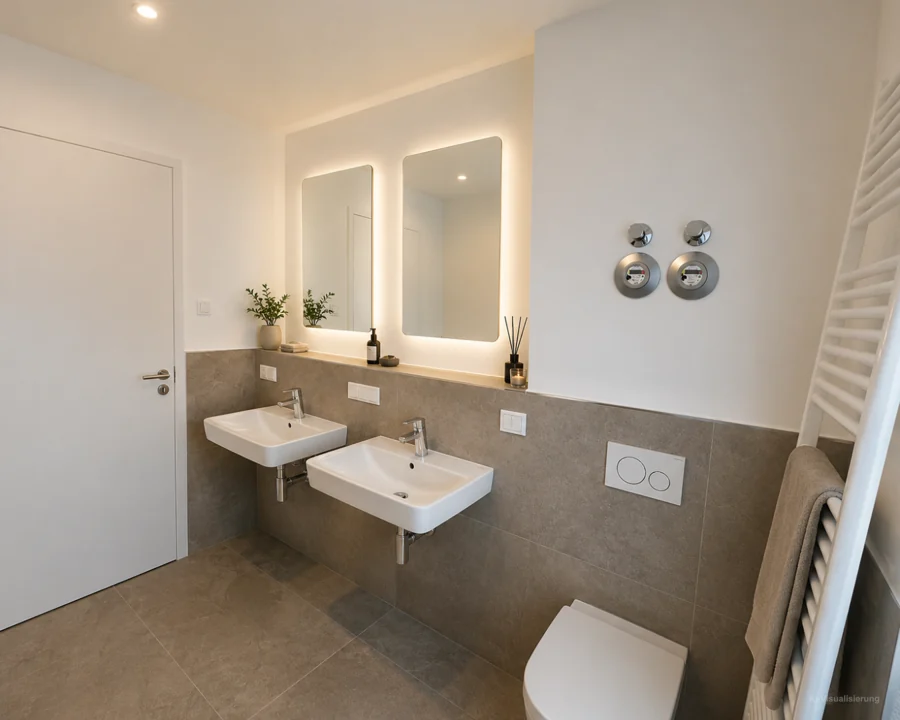 Badezimmer der Stadtvilla – bereitgestelltes Motiv WC 2